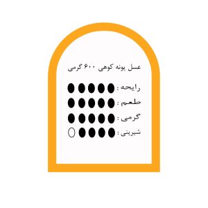 عسل پونه کوهی 600 گرمی مشخصات